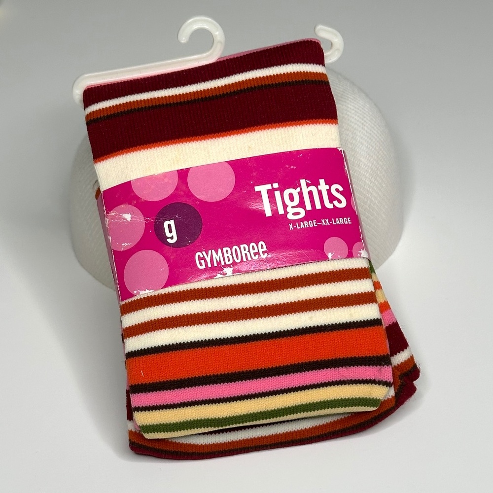 Vintage Gymboree • Striped Tights • 5-8 Years • New